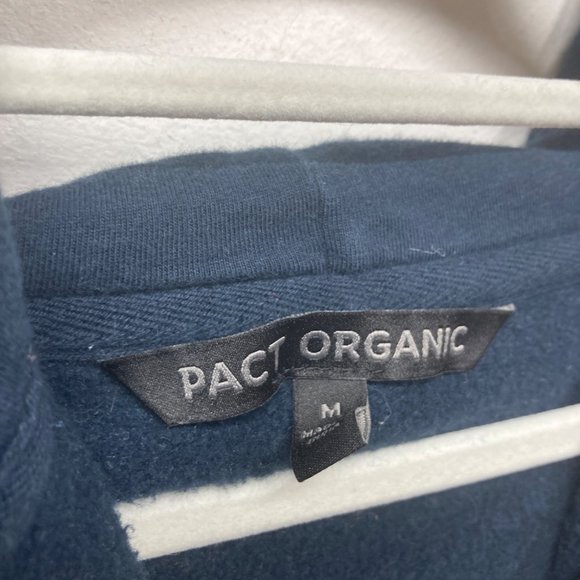 Pact organic blue full zip up hooded jacket medium - Picture 2 of 9
